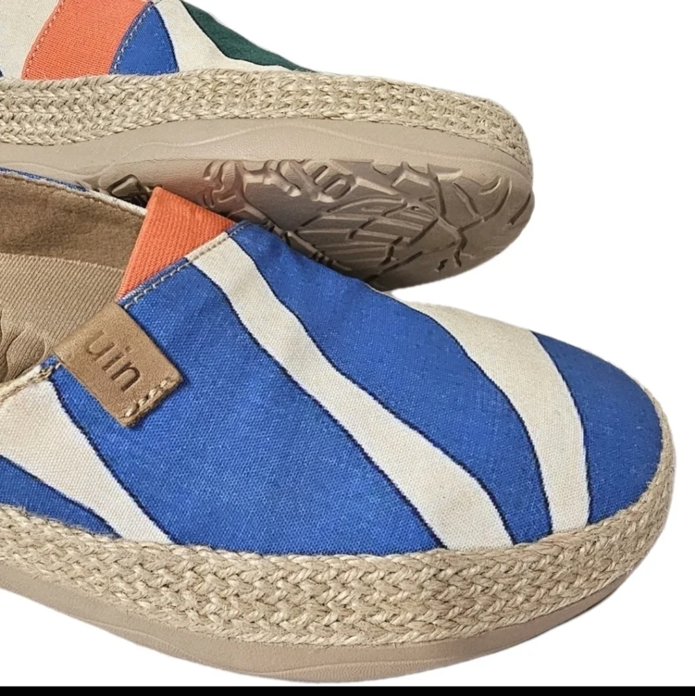 UIN Tropical Day Marbella 8.5 Women's Canvas Espadrilles Colorful Light Shoes